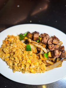 Dining at Shogun Japanese Steakhouse