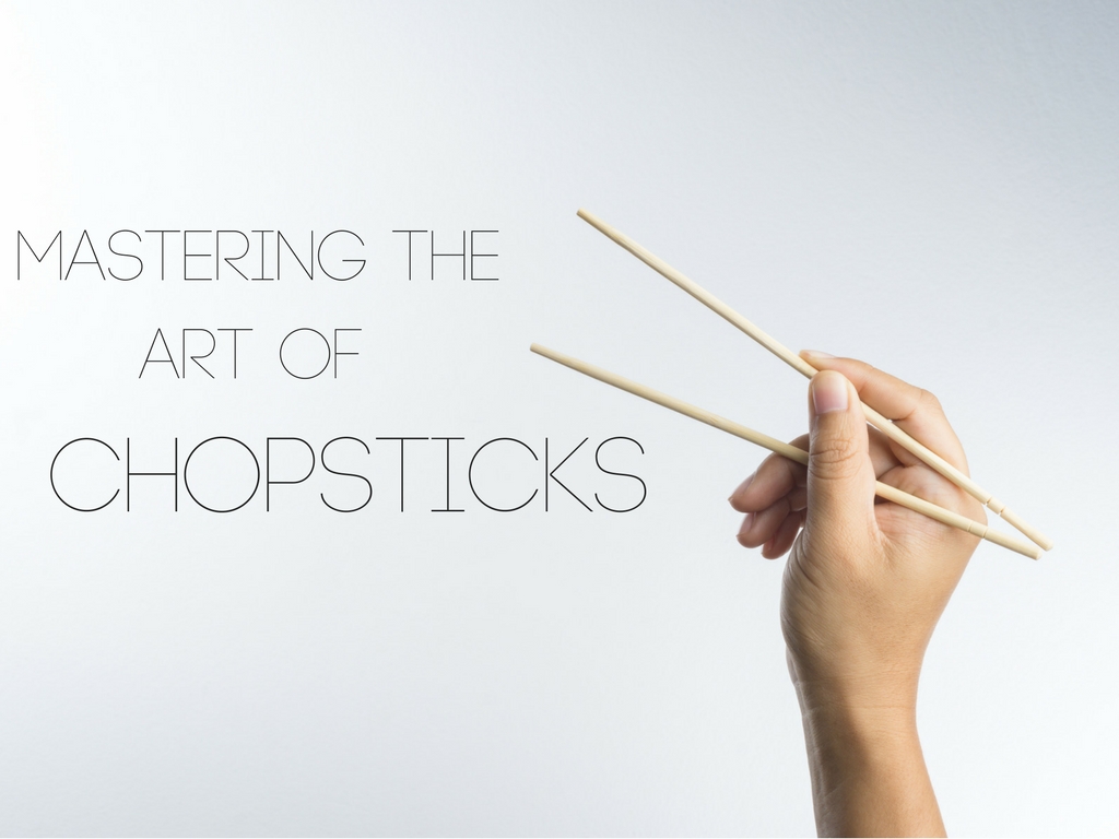 How to use shop chopsticks left hand