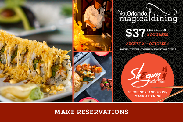 Shogun Orlando Magical Dining 2021