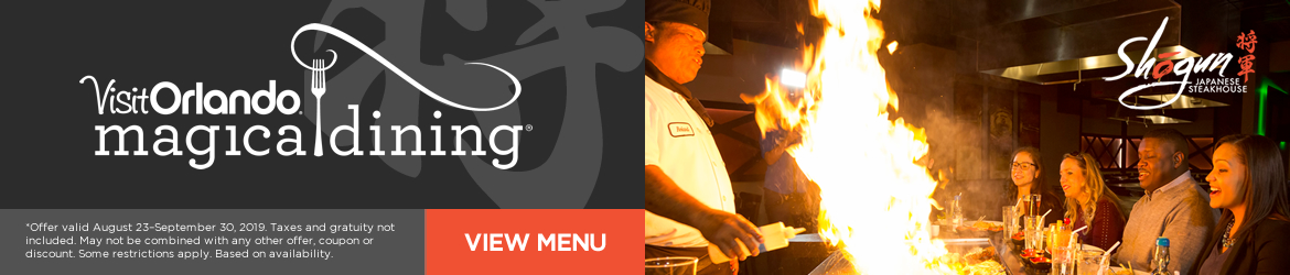Shogun Japanese Steakhouse Magical Dining Month
